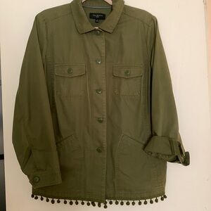 Talbots green cotton jacket